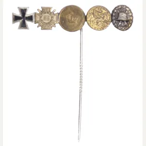 Veterans medal stickpin with EK2, FEK, TD, China campaign medal, …