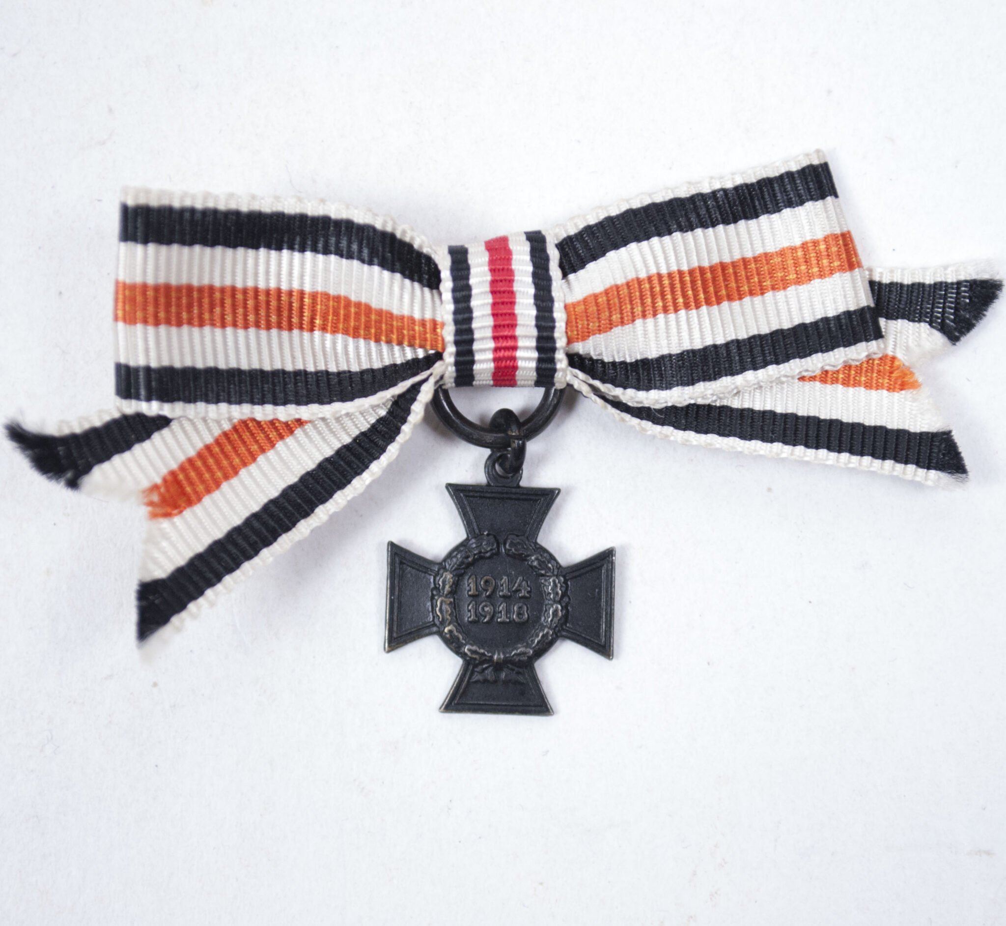 Witwenkreuz (Für Hinterbliebene) miniature single mount with ribbon bow — image 3