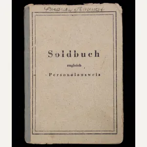 SS Polizei Soldbuch from Reichenberg (1945)