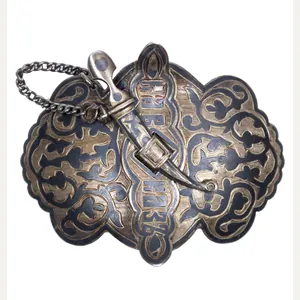 Imperial Russian silver hallmarked Cossack buckle (±1900)