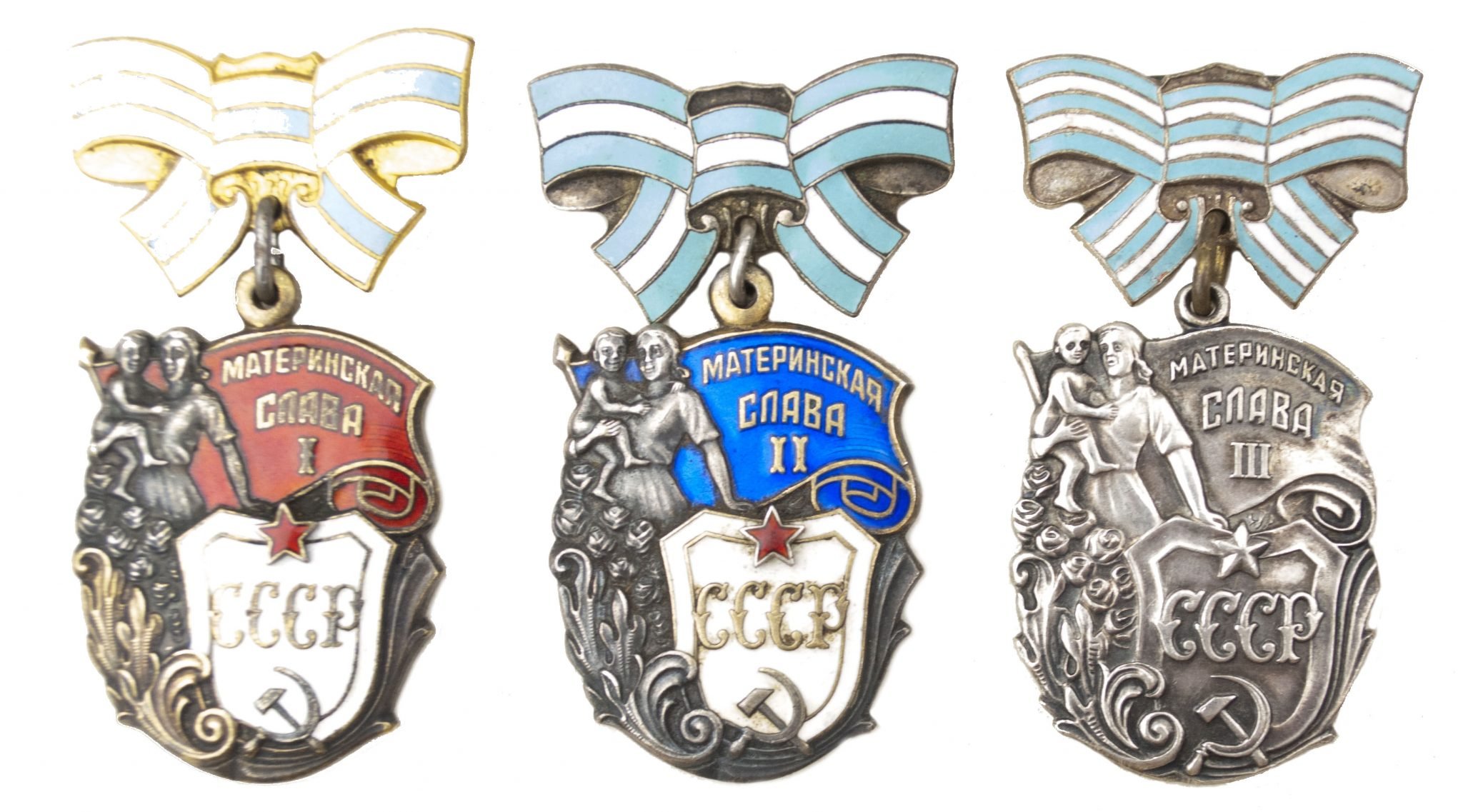 Russian Motherhood (1st, 2nd, 3rd class) & Maternity (1st, 2nd class) medals — image 3