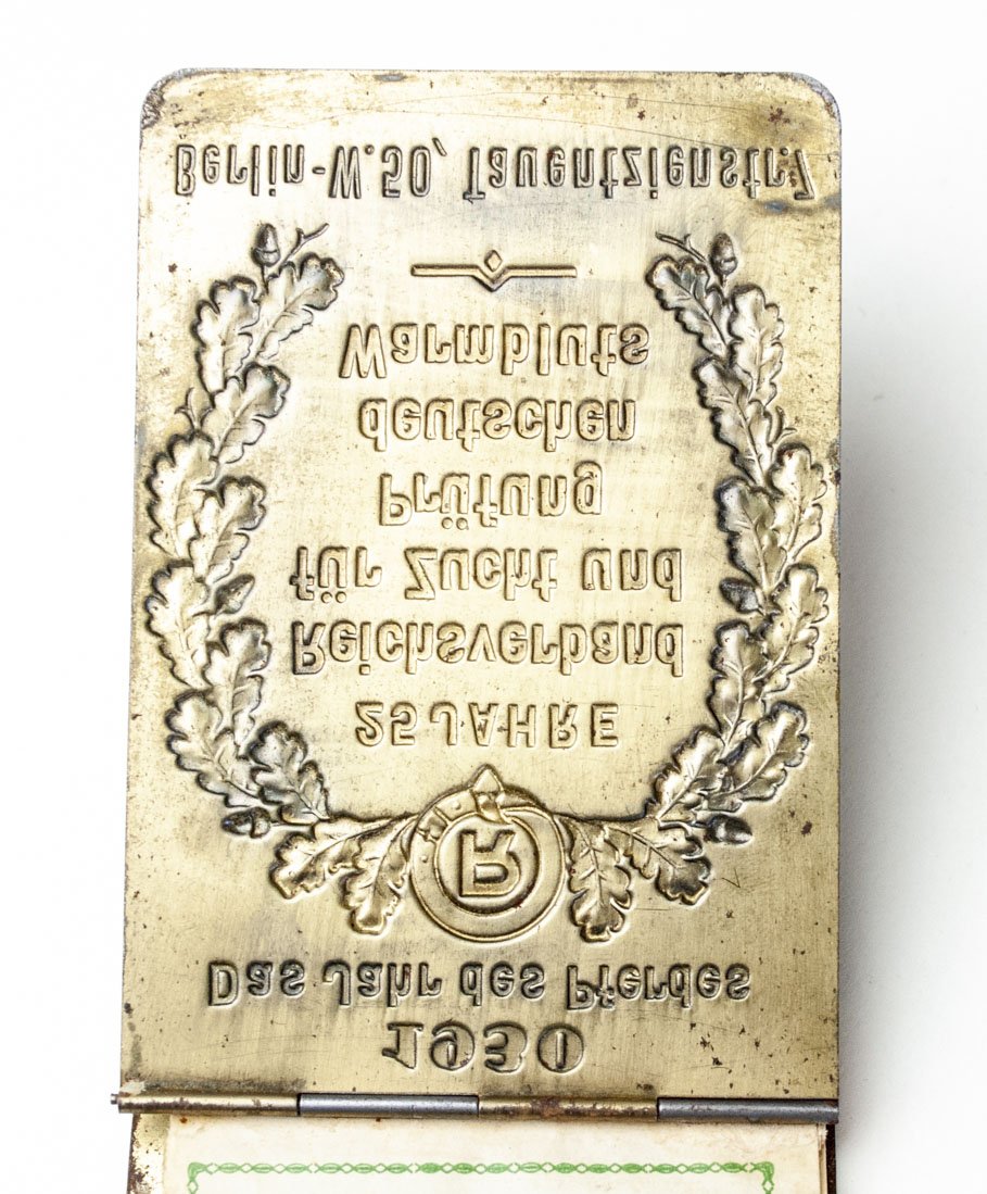 Metal notebook: Reichsverband für Zucht und Prüfung deutschen Warmbluts — image 3