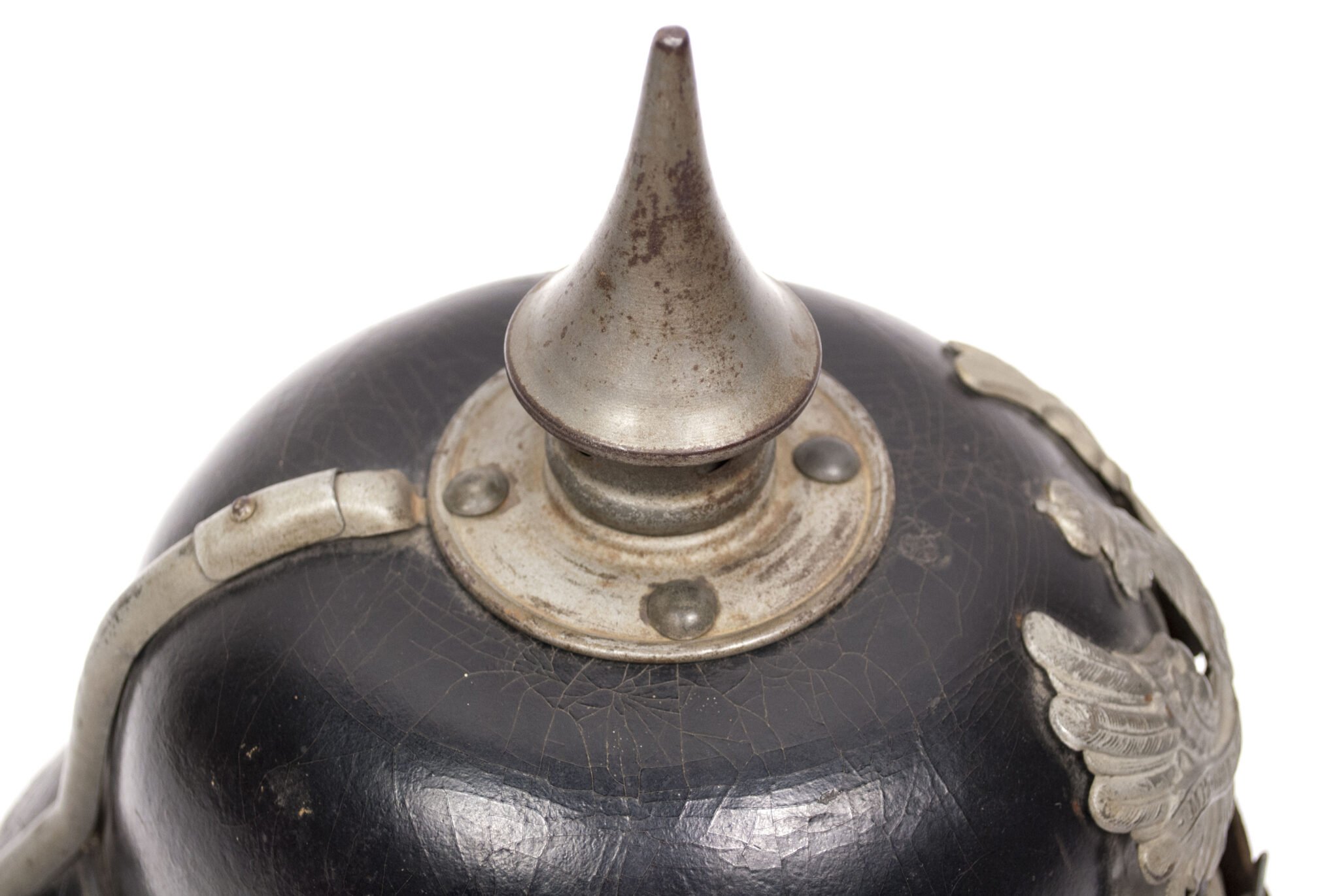 WWI Prussian/Saxonian M1915 Infantry EM Pickelhaube (Spiked helmet) — image 10