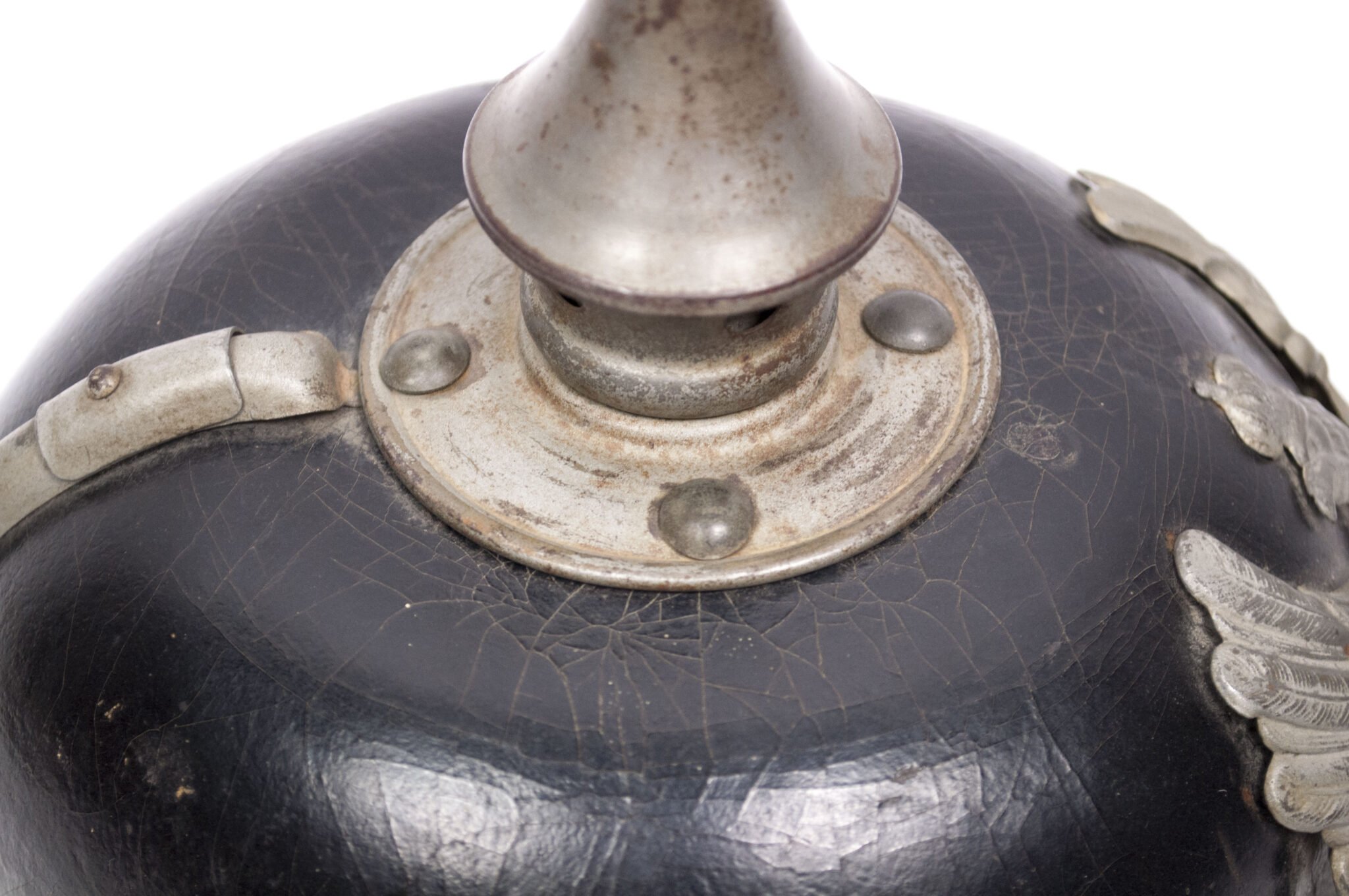 WWI Prussian/Saxonian M1915 Infantry EM Pickelhaube (Spiked helmet) — image 11