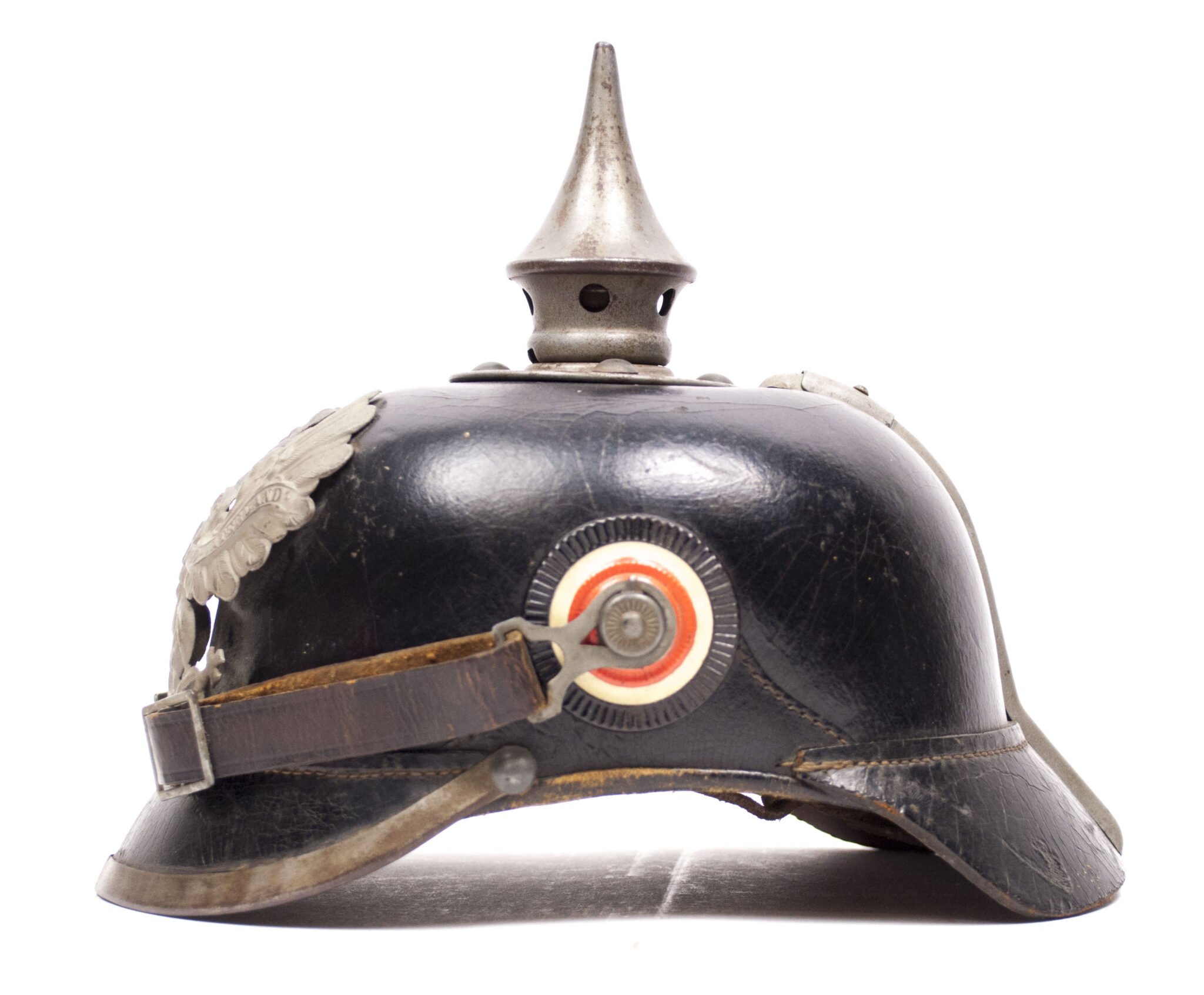 WWI Prussian/Saxonian M1915 Infantry EM Pickelhaube (Spiked helmet) — image 3