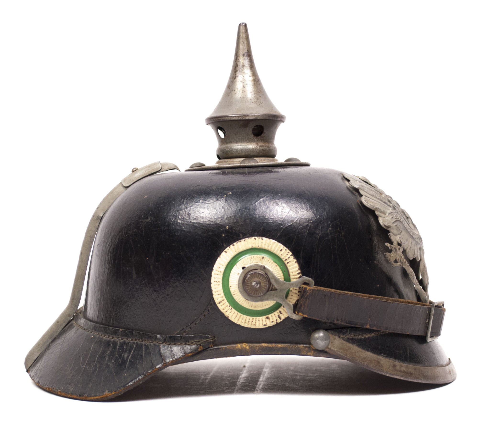 WWI Prussian/Saxonian M1915 Infantry EM Pickelhaube (Spiked helmet) — image 8
