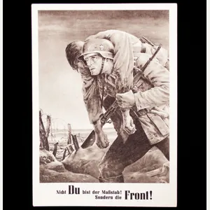 (Postcard) Nicht Du bist der Massstab! Sondern die front!