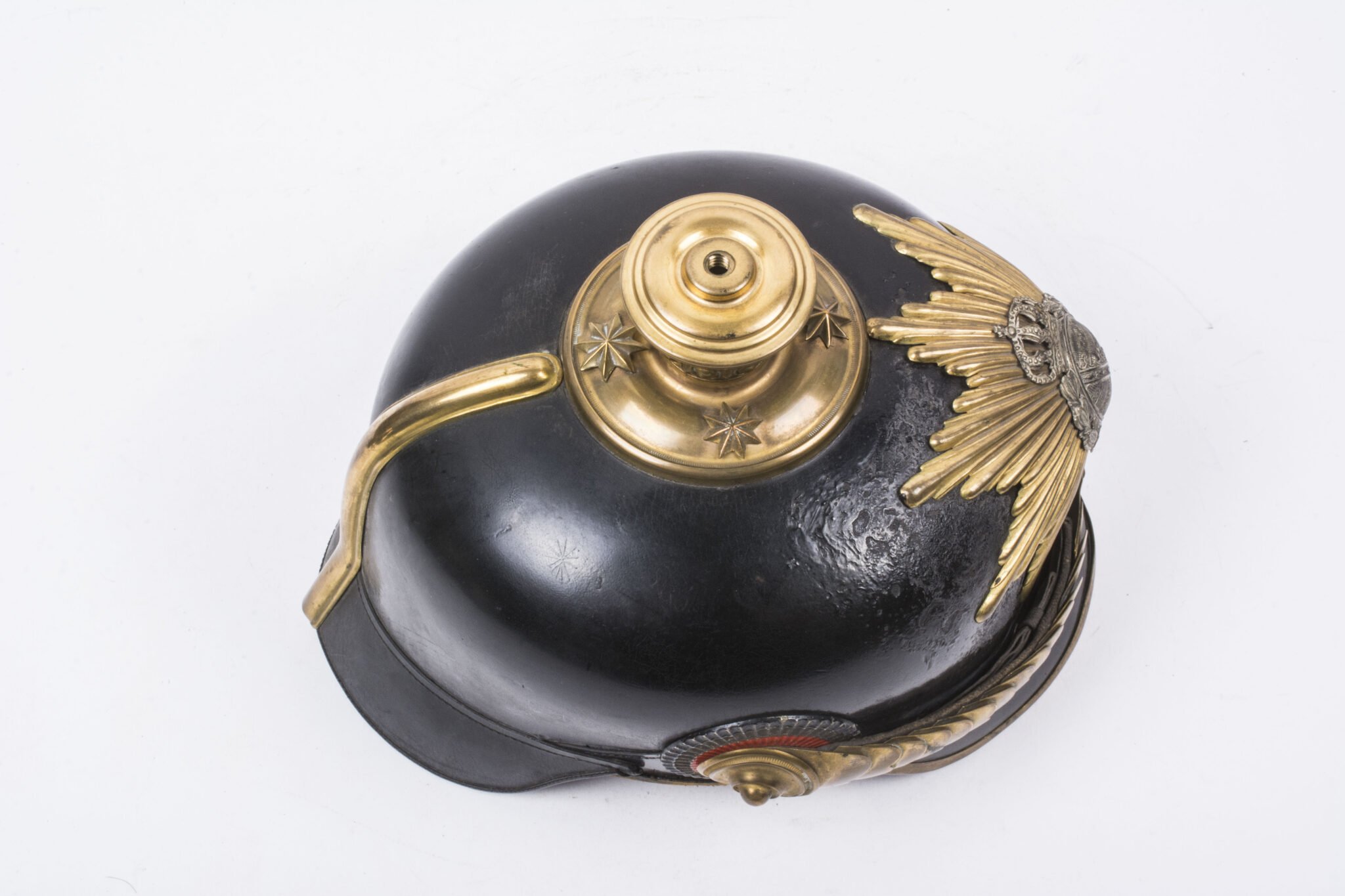 (WWI) Sachsen Officers Pickelhaube with Parade Bush — image 10