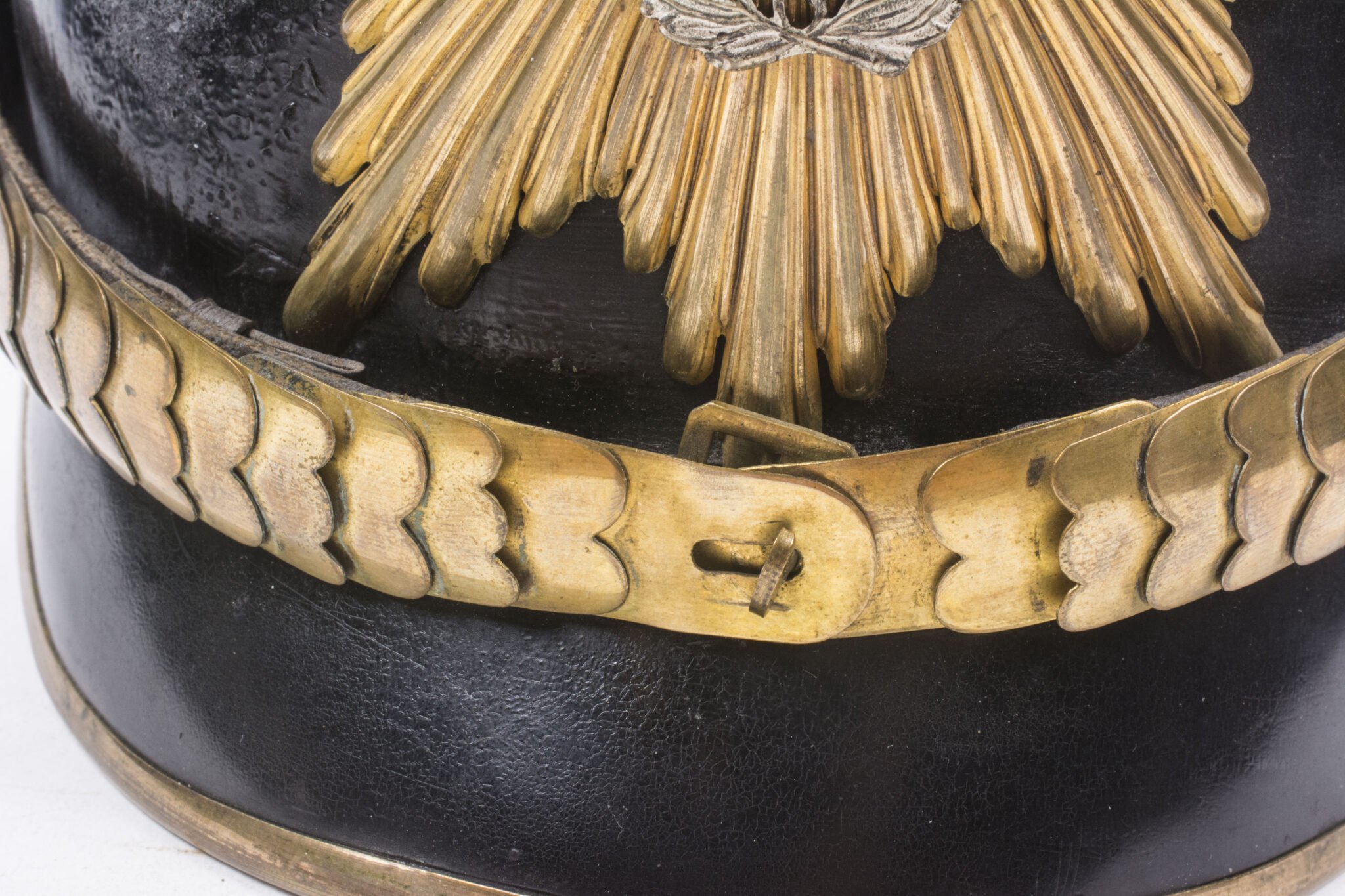 (WWI) Sachsen Officers Pickelhaube with Parade Bush — image 14