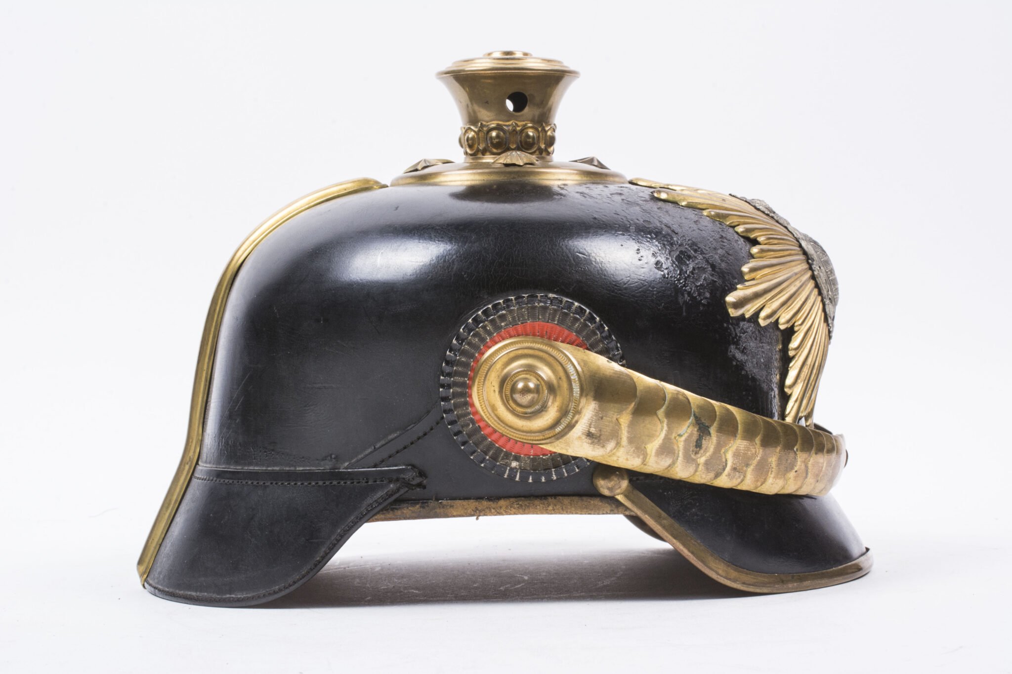 (WWI) Sachsen Officers Pickelhaube with Parade Bush — image 15