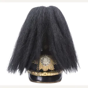 (WWI) Sachsen Officers Pickelhaube with Parade Bush