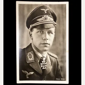 (Postcard) Ritterkreuz Träger Major Wick