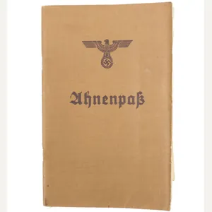 WWII German Ahnenpass (ancestry pass) + Taufschein