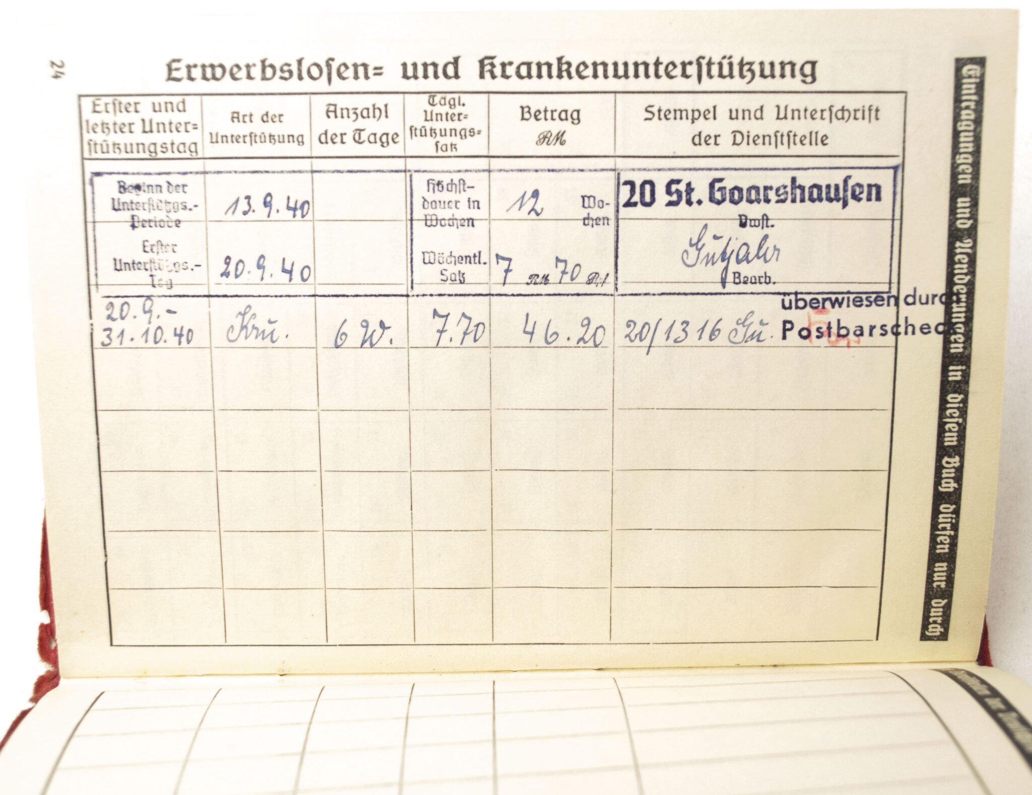 Deutsche Arbeitsfront (DAF) Mitgliedsbuch rare variation with cover + photo's — image 12