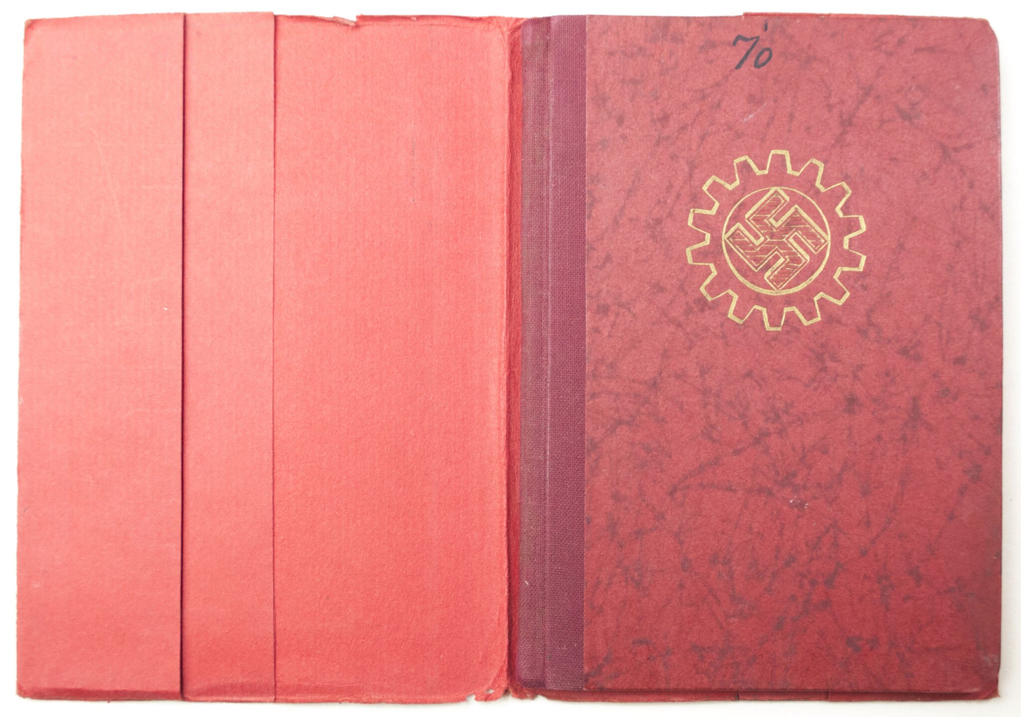 Deutsche Arbeitsfront (DAF) Mitgliedsbuch rare variation with cover + photo's — image 3