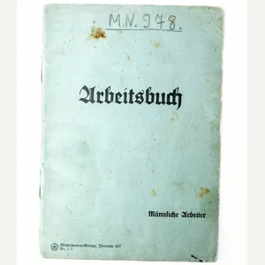 Arbeitsbuch für Bergleute with swastika (very rare!)