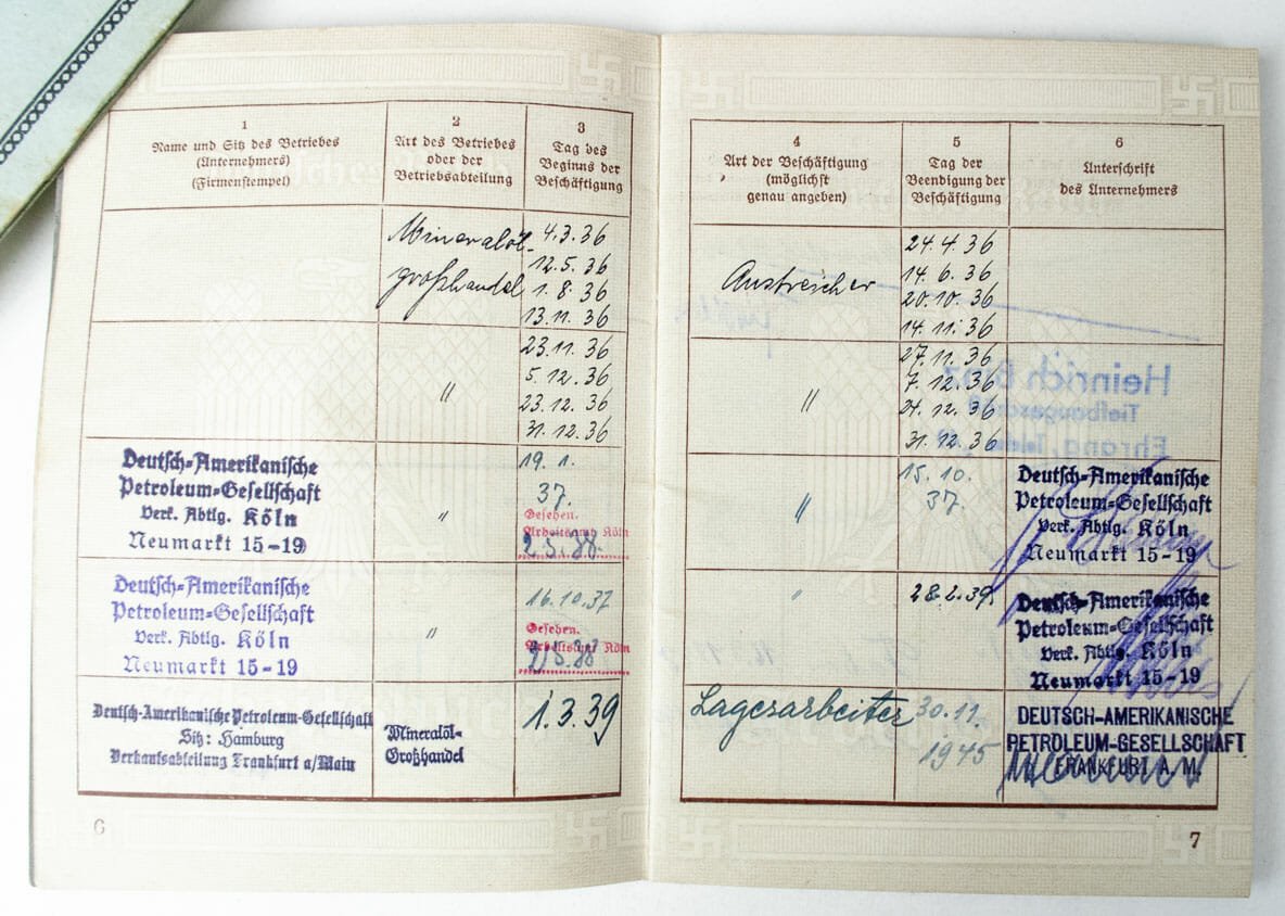 RAD/FAD Freiwilliger Arbeidsdienst group with passphoto and Arbeitsbuch — image 10