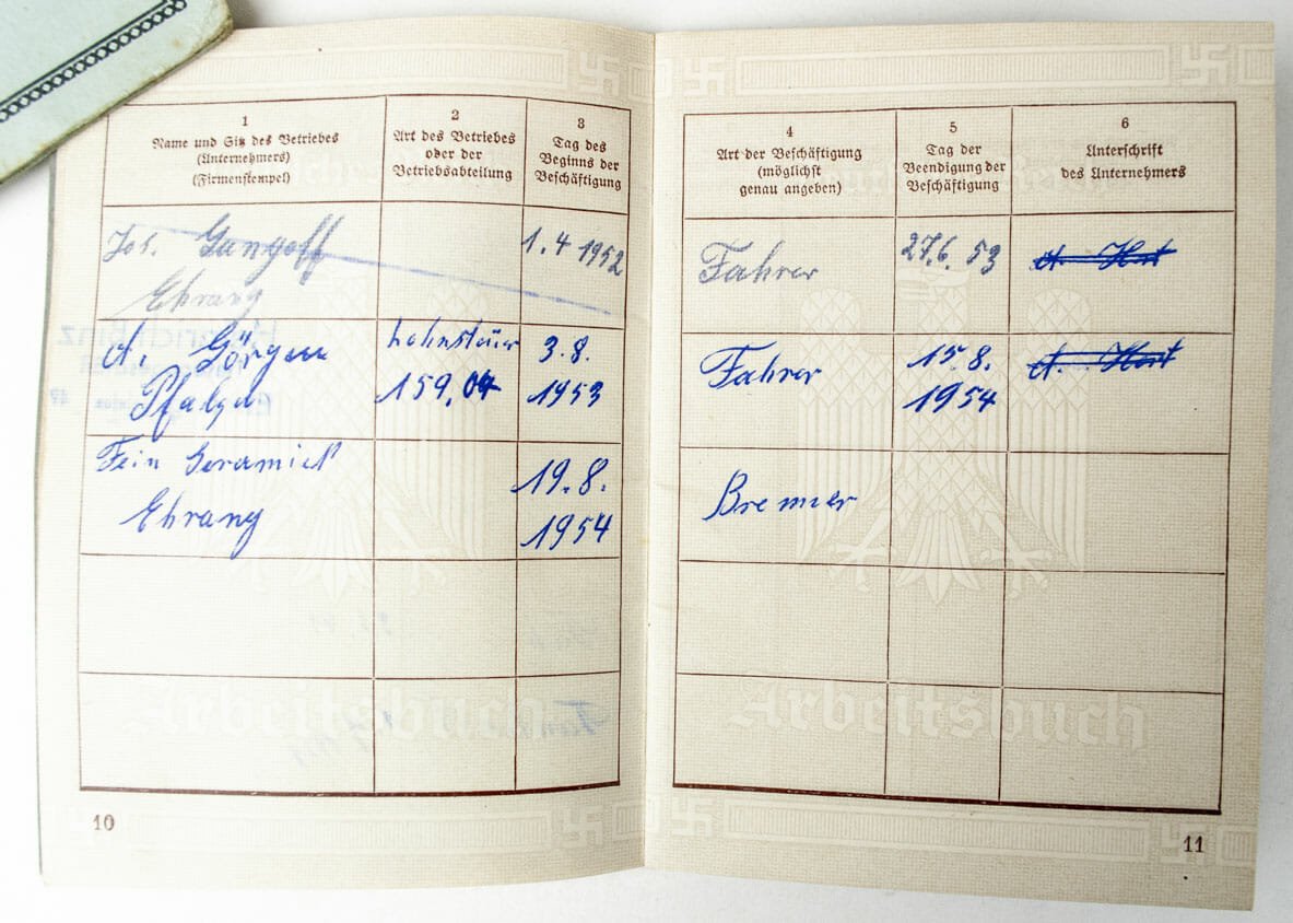 RAD/FAD Freiwilliger Arbeidsdienst group with passphoto and Arbeitsbuch — image 12