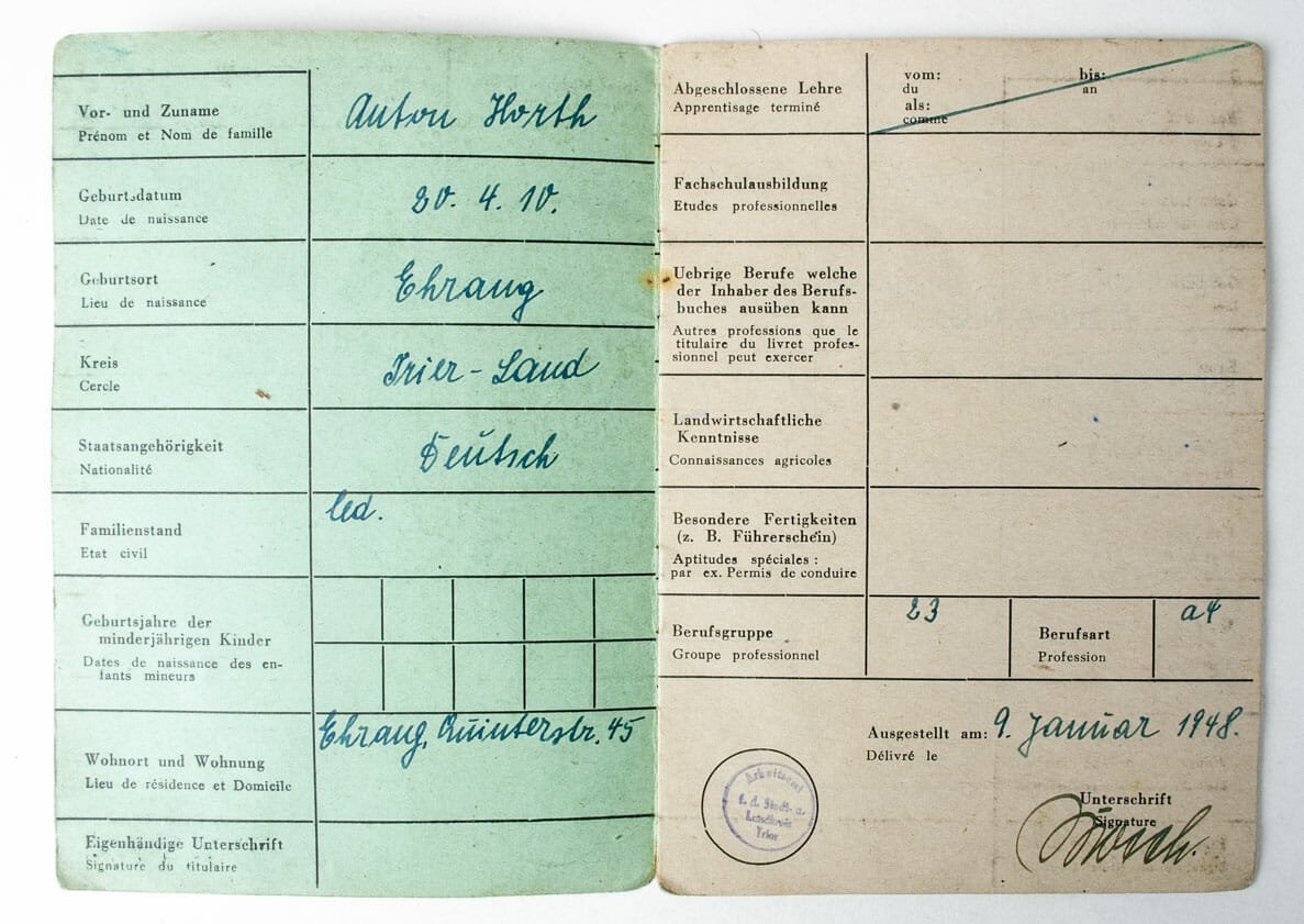 RAD/FAD Freiwilliger Arbeidsdienst group with passphoto and Arbeitsbuch — image 15