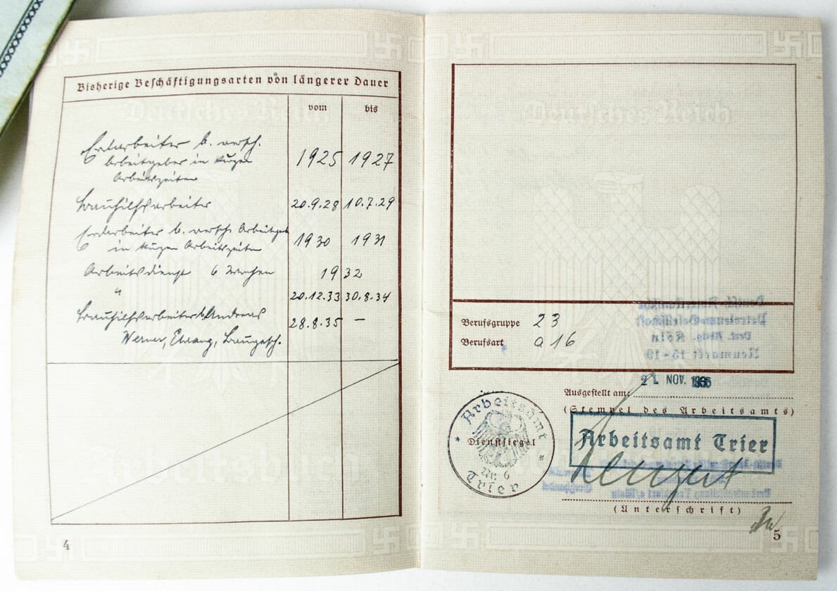 RAD/FAD Freiwilliger Arbeidsdienst group with passphoto and Arbeitsbuch — image 9