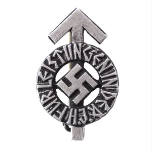 Hitlerjugend (HJ) miniature Leistungdabzeichen in black