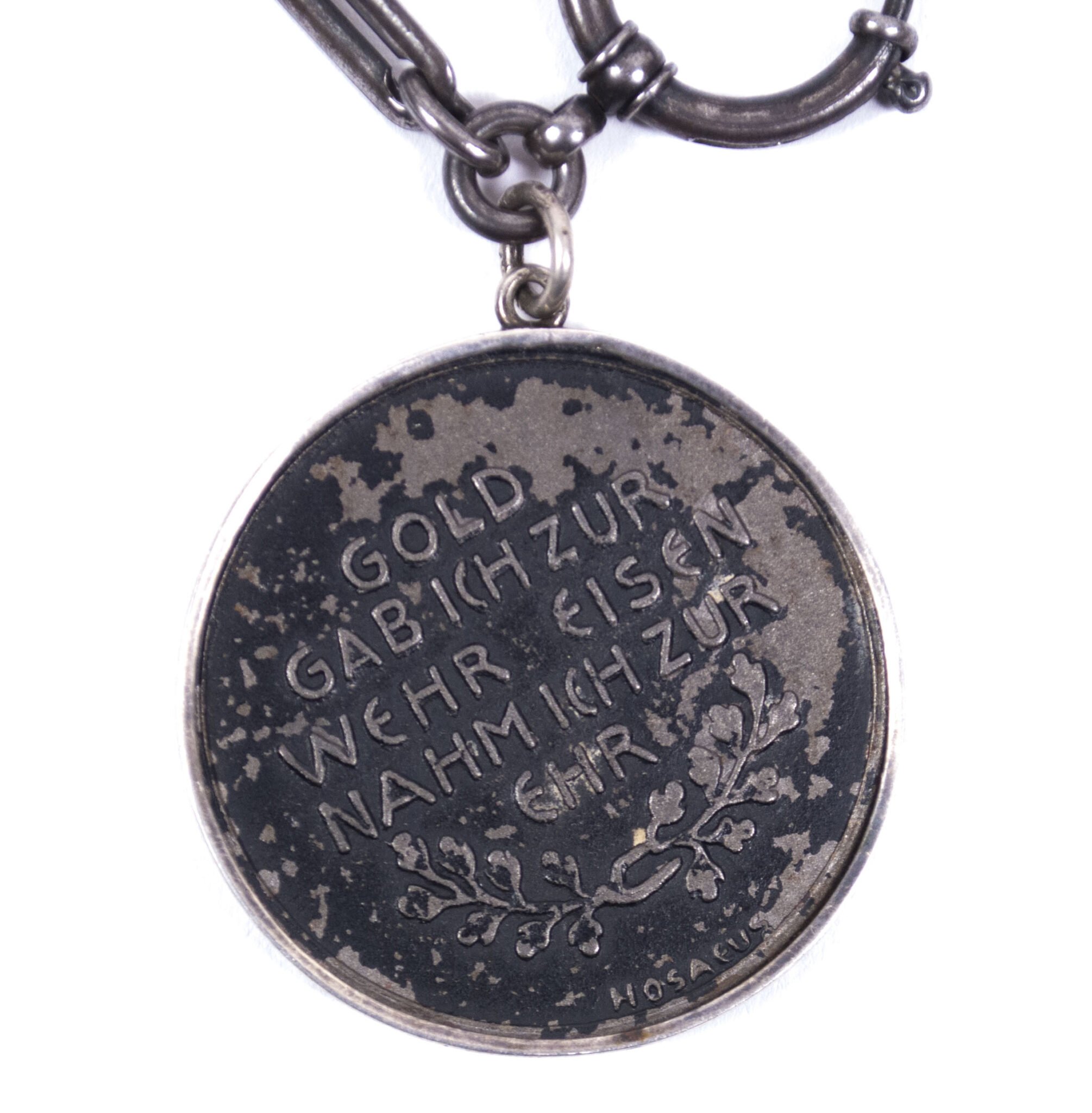WWI 'Gold gab ich für Eisen' watch-chain and medal — image 7