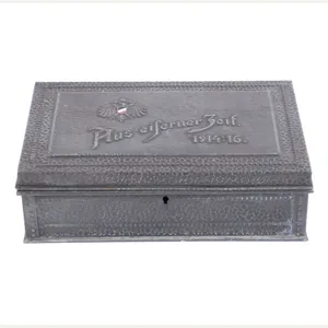 German WWI patriotic cigarette box: 'Aus Eiserner Zeit 1914-1916'
