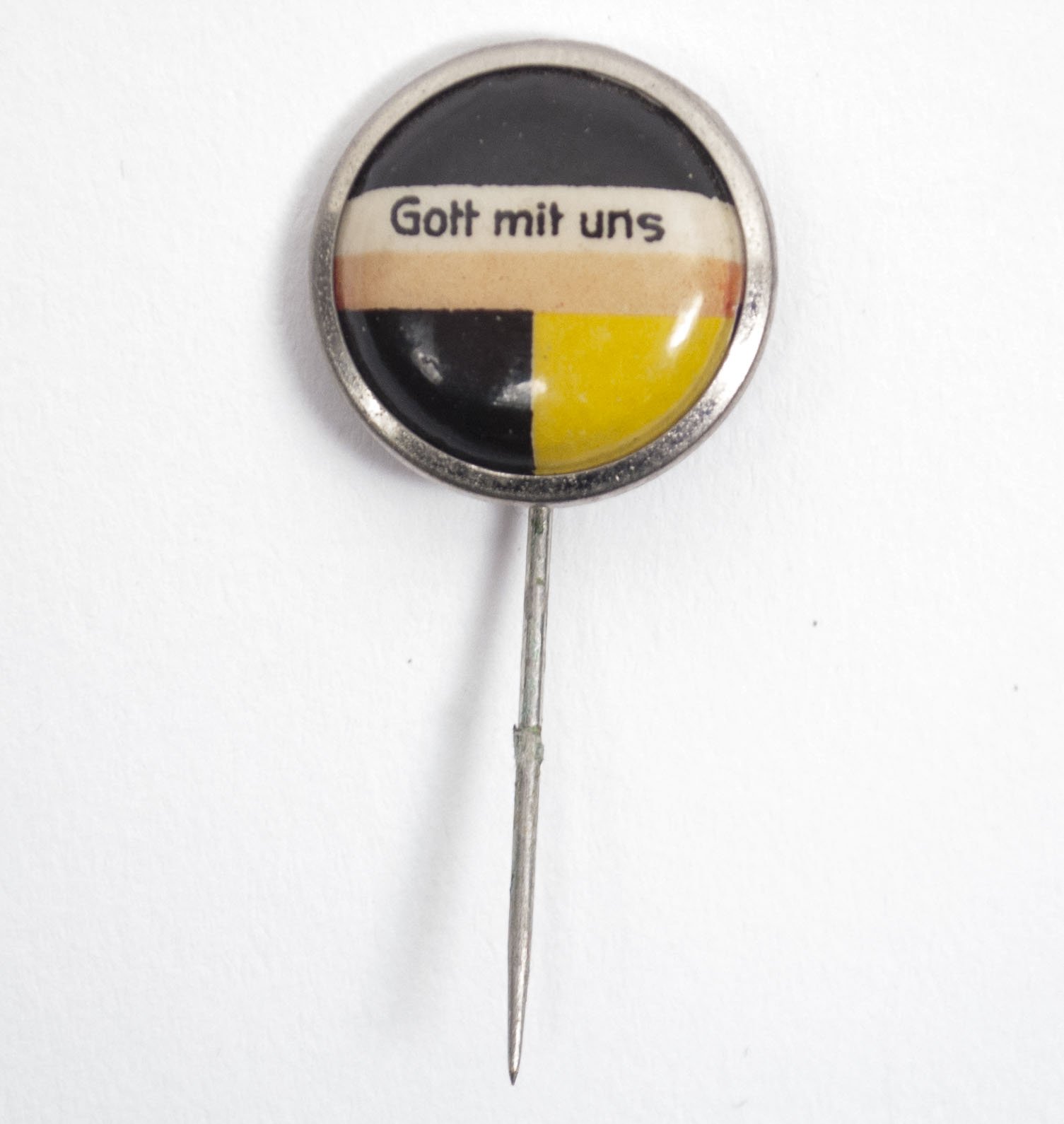 WWI German patriotic stickpin badge 'Gott mit Uns' — image 3