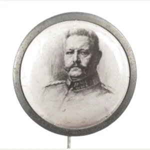 WWI German patriotic stickpin badge 'Paul von Hindenburg'