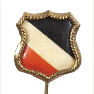 WWI German patriotic stickpin badge (German Imperial Flag)