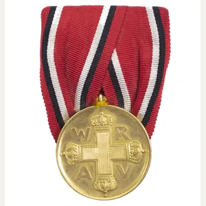 (Prussia) Einzelspange Rote Kreuz Medaille 3.Klasse 1898 in Bronze