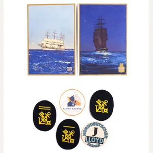 Norddeutscher Lloyd 3 arm badges, 2 Menucards and 2 paper …