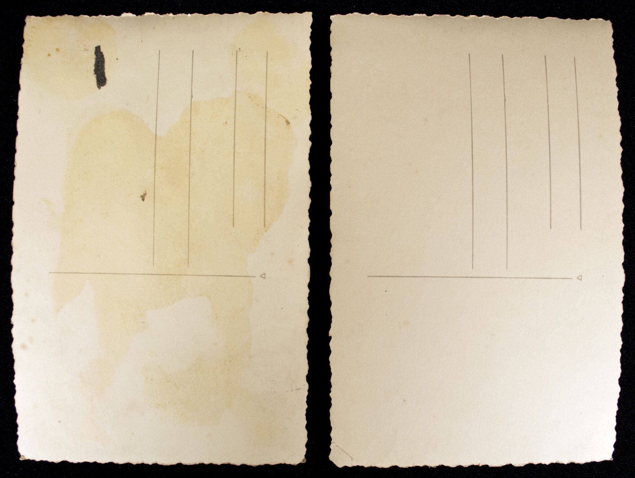 TWO colored postcard sized portraits of a solder from Artillerie Regiment 66 — image 2