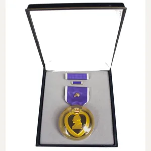 Purple Heart medal in case