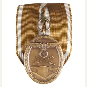 Westwall / Schutzwall single mount medal