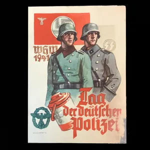(Postcard) Tag der Deutschen Polizei – Ordnungspolizei & Sicherheitspolizei SS …