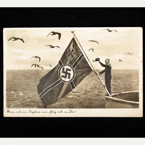 (Postcard) Kriegsmarine flag!