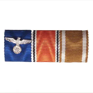 WWII German Wehrmacht (Heer) Ribbonbar with Dienstauszeichnung 4 Jahre + …