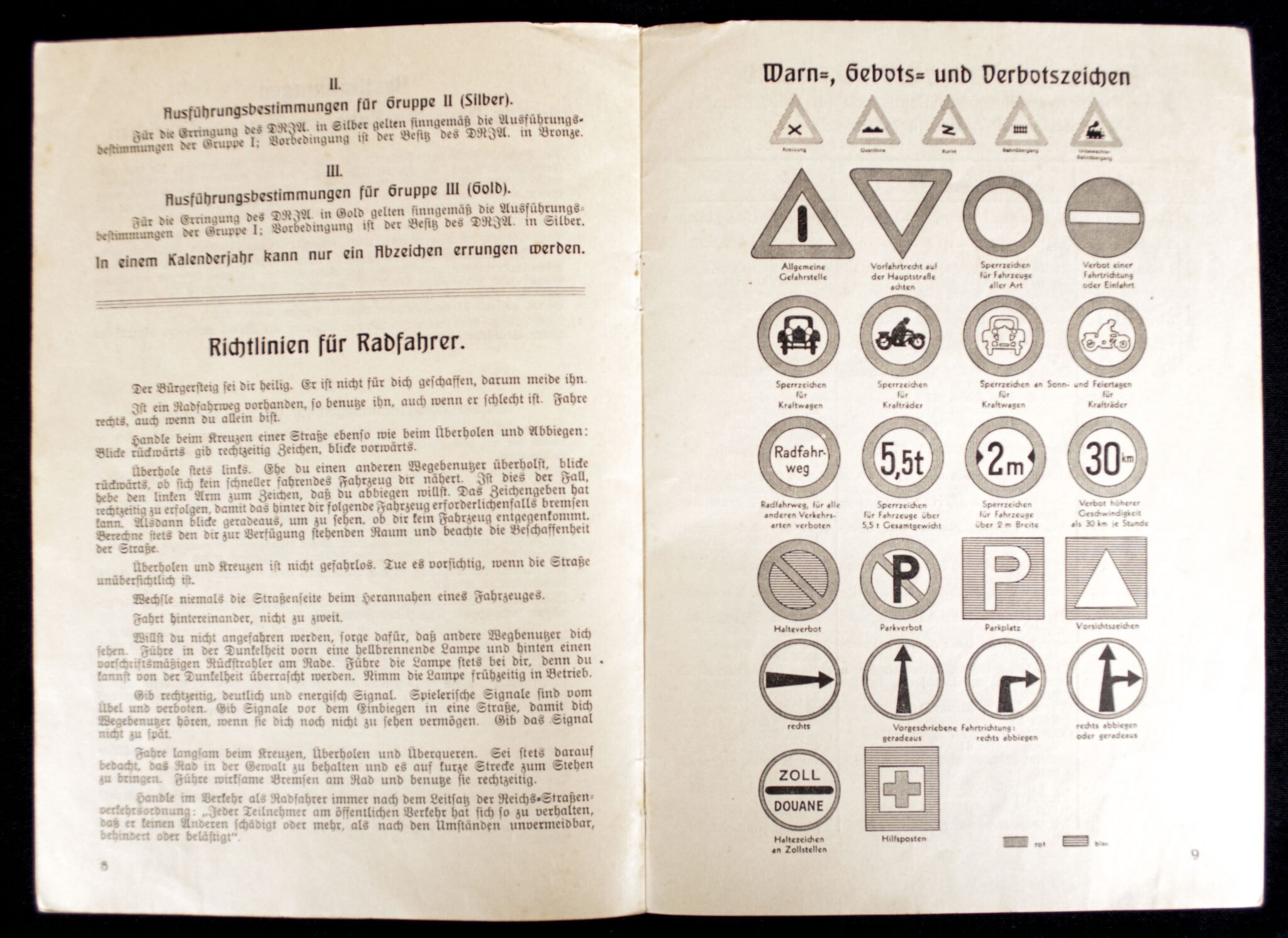 Deutsches Radsport Jugend Abzeichen in Bronze Urkundenheft — image 4