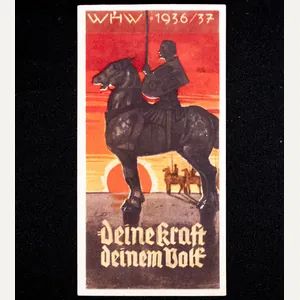 WHW Winterhilfswerk Türplakette 'Deine Kraft deinem Volk' (1936/37)