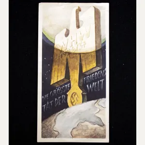 WHW Winterhilfswerk Türplakette 'Die Grösste Friedenstat der Welt' (1936/37)