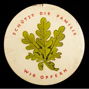 WHW Winterhilfswerk 1. Winterhilfswerk des Deutschen Volkes 1933/34 Türplakette (1934)