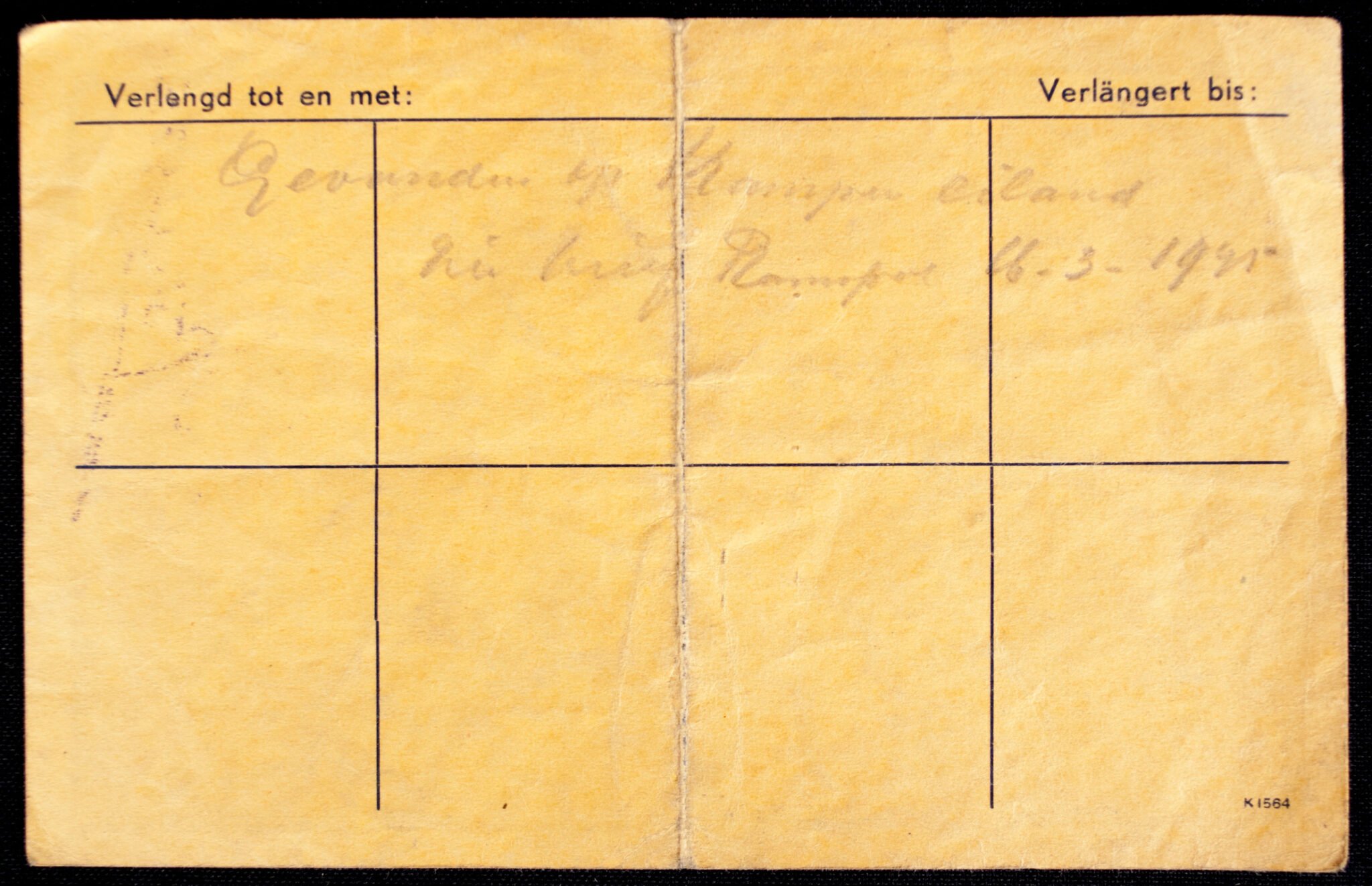 Verklaring – Ausweis: Oponthoud Noordoostpolder 1-12-1944 (Kampen) — image 4