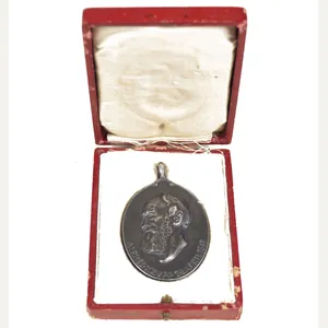 Alfred Krupp medaille zum 100. Geburtstag 1812-1912 + case