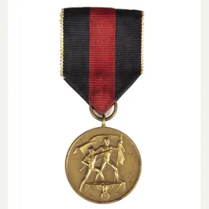 Sudetenland Annexation medal with reverse needle