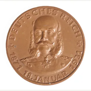 (Medal/Coin) Germany 60 year Anniversary of Empire (Wilhelm I) 1931