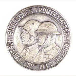 Deutsche-Englisches Frontkämpfer Treffen Sept. 1935 badge