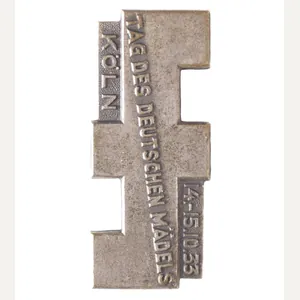 (BDM) Tag des Deutschen Mädels 14.-15.10.1933 Köln badge