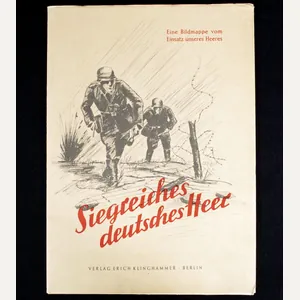 WWII German War Art Portfolio: Siegreiches Deutsches Heer Bildmappe (1941) …