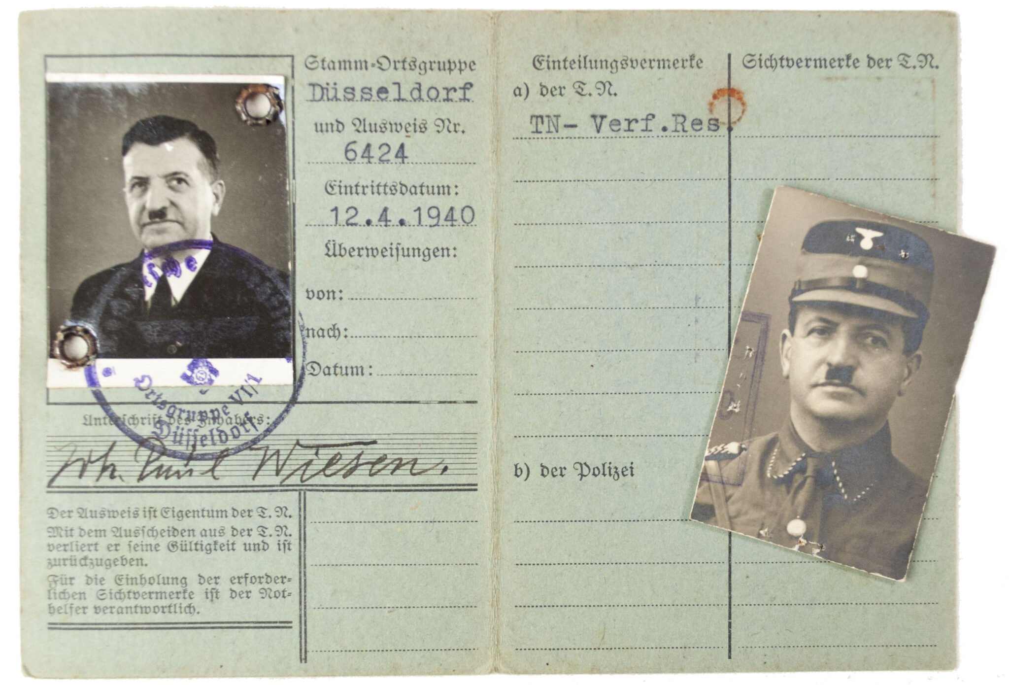 Technische Nothilfe (TN) ausweis with passphoto (Düsseldorf) — image 2